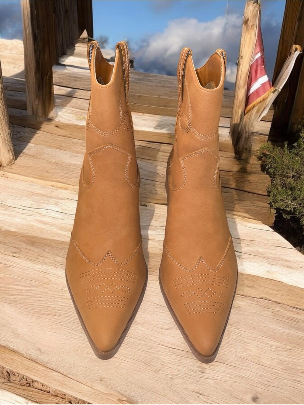 Women’s Western Cowboy Boots – Rodeo Cowgirl Square/Pointed Toe Country Style